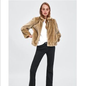 Zara faux fur bomber
